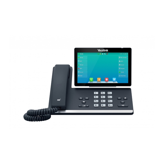Yealink SIP-T57W Quick Reference Manual