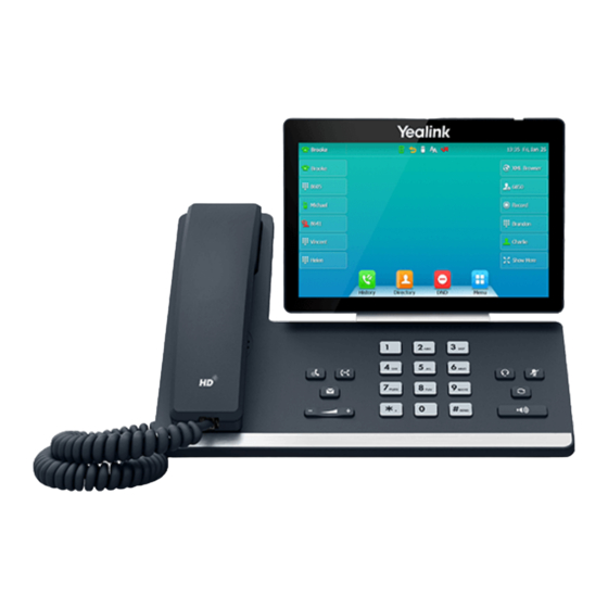 Yealink SIP-T57W Admin Manual