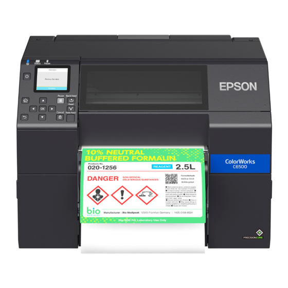 Epson CW-C6500P Manuals