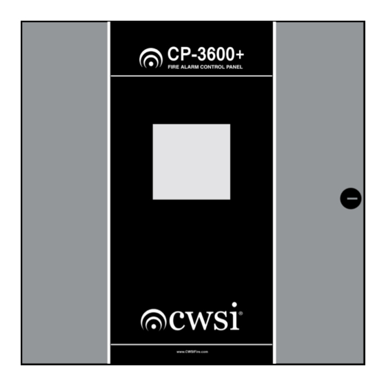 Tyco Fire & Security CWSI CP-3600 Manuals