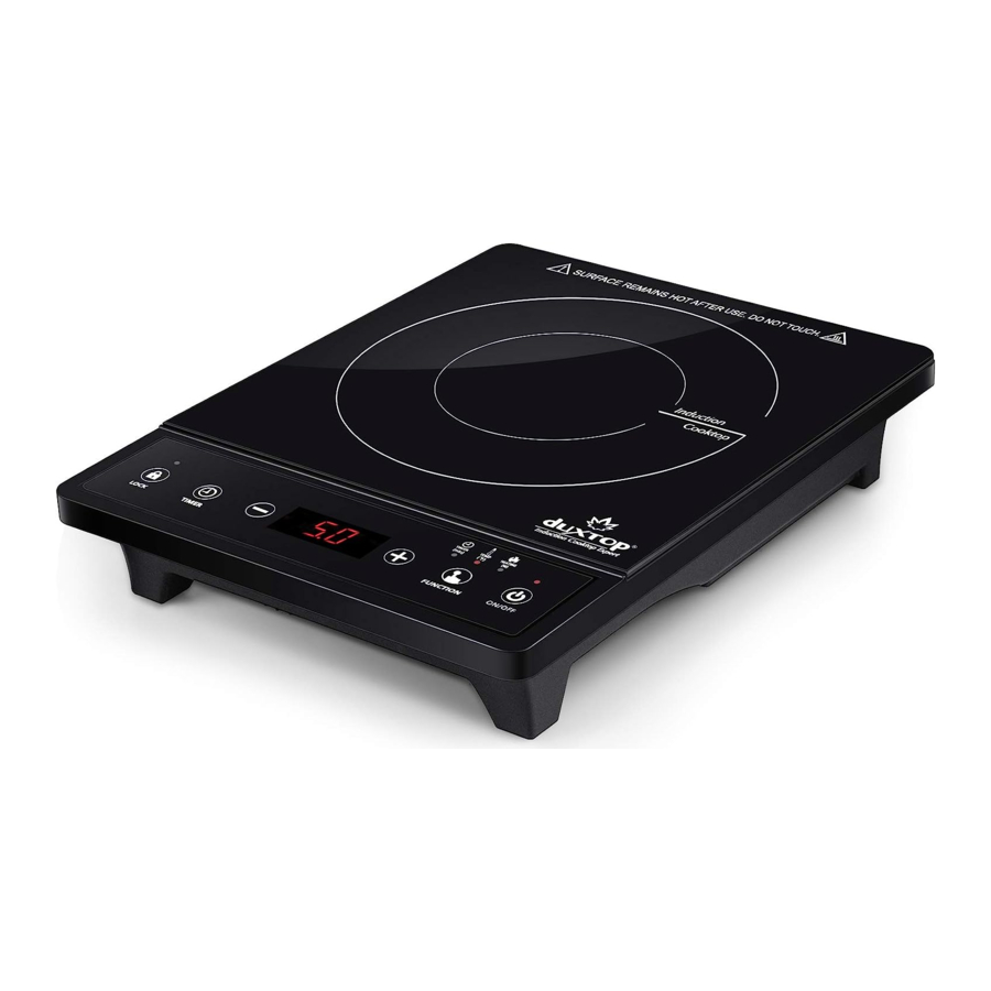 Secura Duxtop E210C2, 8500ST - Induction Cooktop Manual