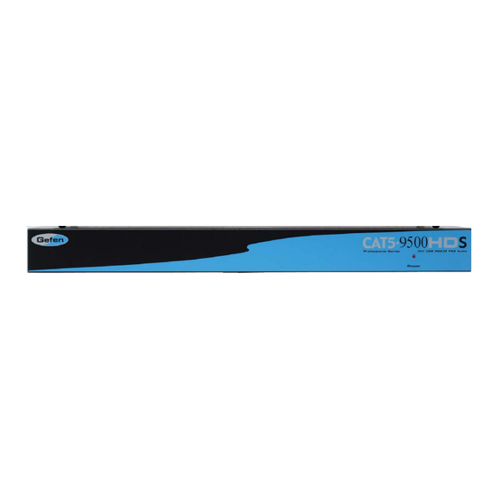 User Manuals: Gefen EXT-CAT5-9500HD KVM Extender System