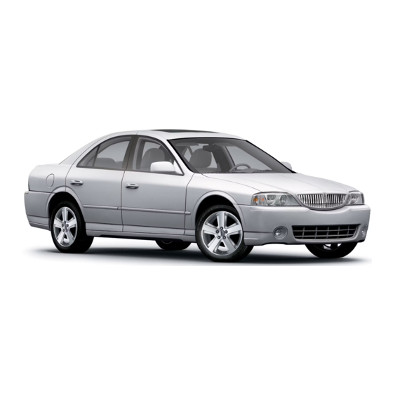 Lincoln 2006 LS Quick Reference Manual