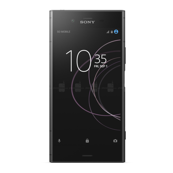 Sony Xperia XZ1 Basic Manual