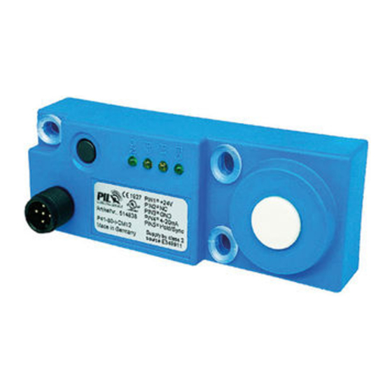 Pil Sensoren P41-80-I-CM12 Manual