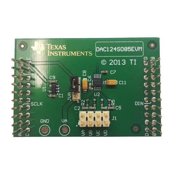 Texas Instruments DAC124S085EVM User Manual