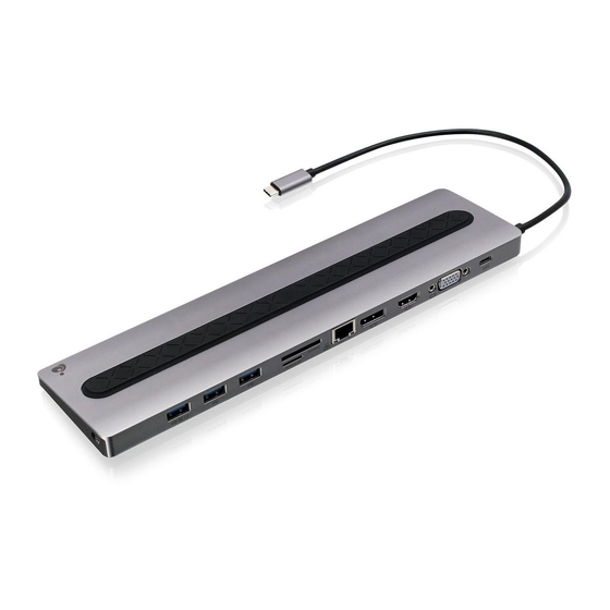 IOGear Dock Pro 100 USB-C Quick Start Manual