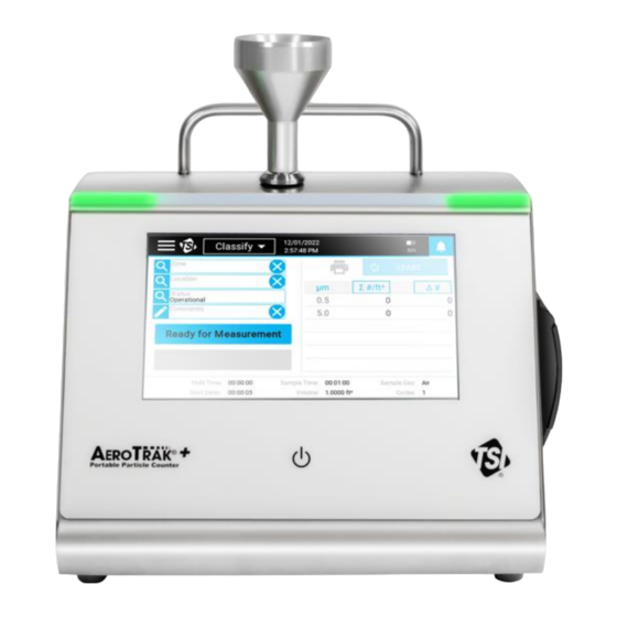 TSI Instruments AeroTrak+ Quick Start Manual