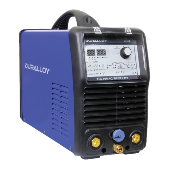 Duralloy TIG 200 AC/DC PFC MV Owner's Manual
