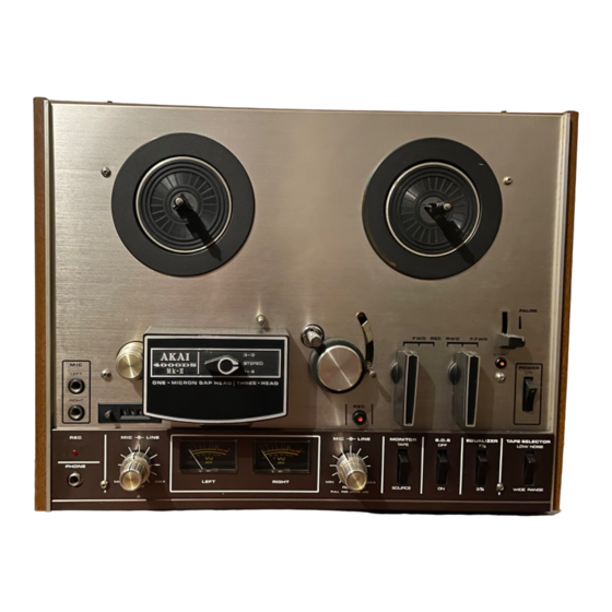 Akai 4000DS Mk-II Operator's Manual