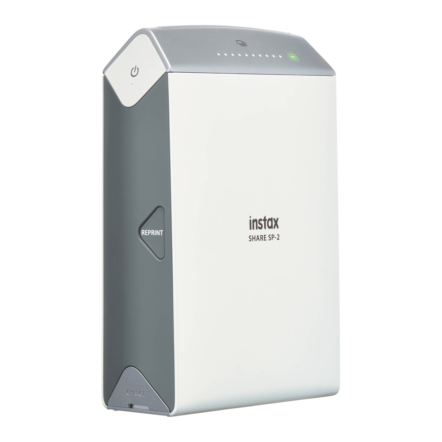 Fujifilm INSTAX SHARE SP-2 Smartphone Printer Manual