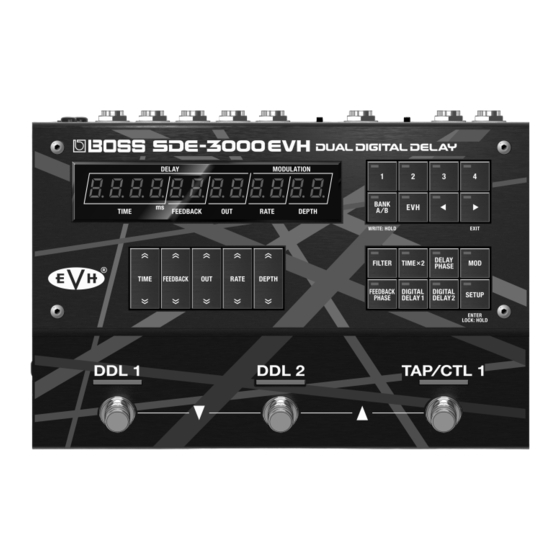 Roland BOSS SDE-3000EVH Player's Manual
