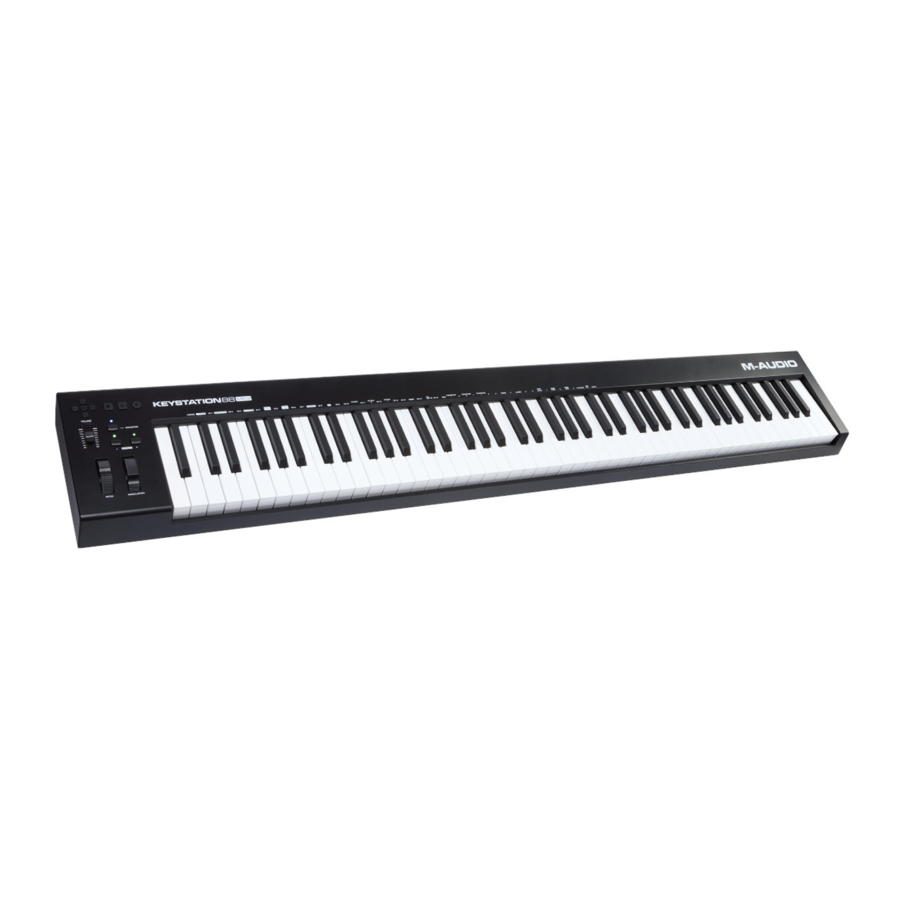M-Audio KEYSTATION88 MK3 - Keyboard Controller Manual