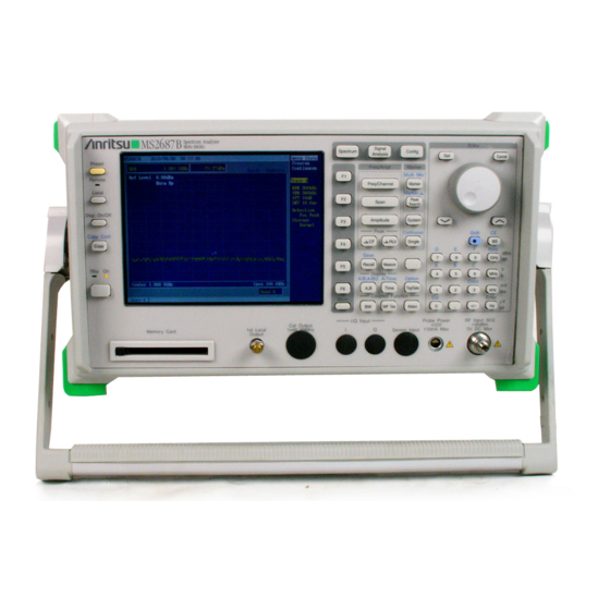 Anritsu MS2687B Brochure & Specs