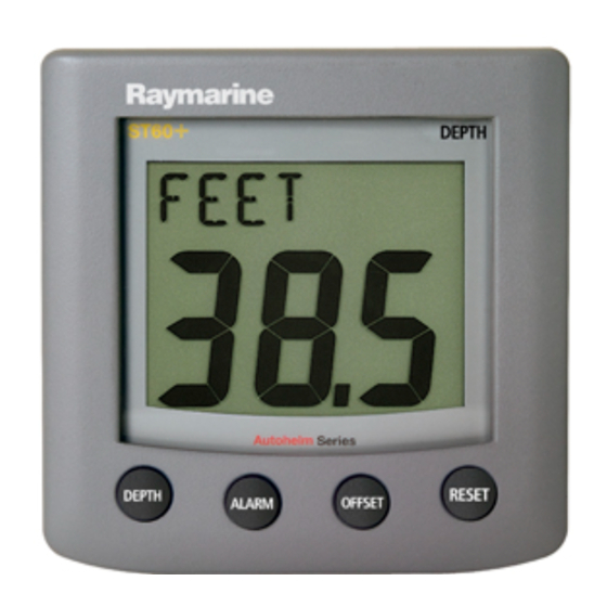 Raymarine ST60+ Quick Start Manual
