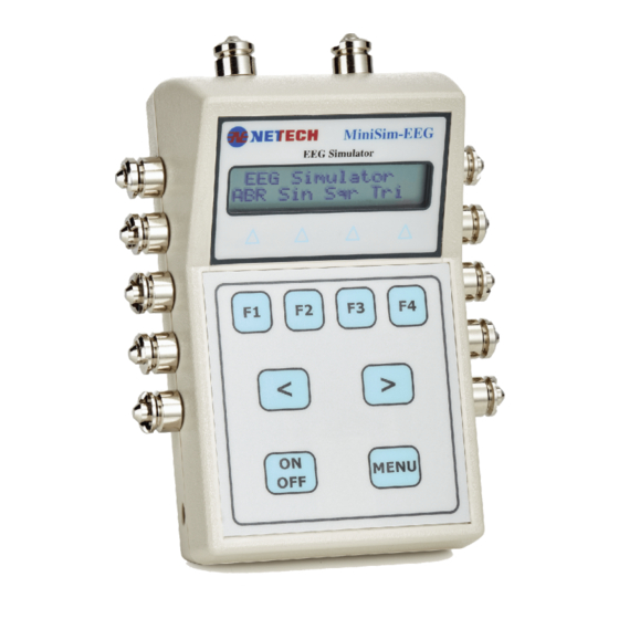 Netech MiniSim 330 Manuals