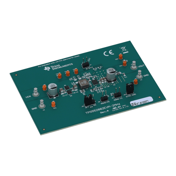 Texas Instruments TPS552882EVM-2MHz Manuals