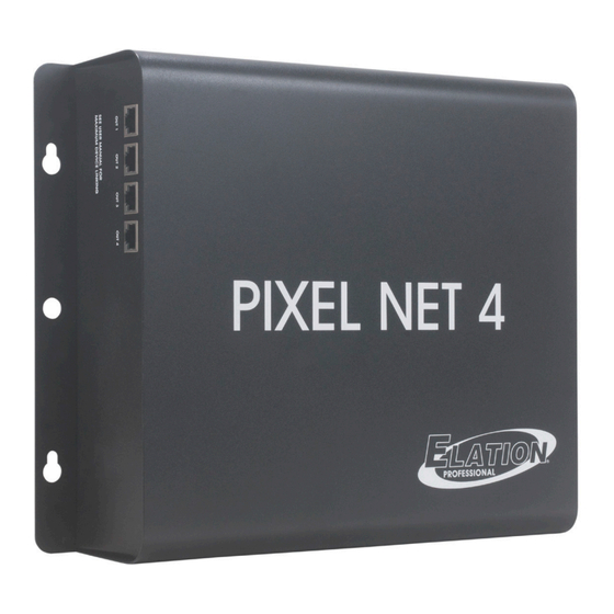 Elation PIXEL NET 4 User Manual