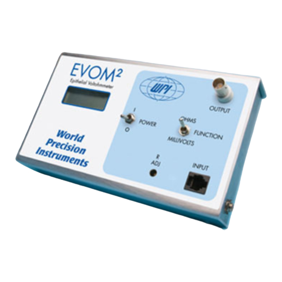 World Precision Instruments EVOM2 Instruction Manual
