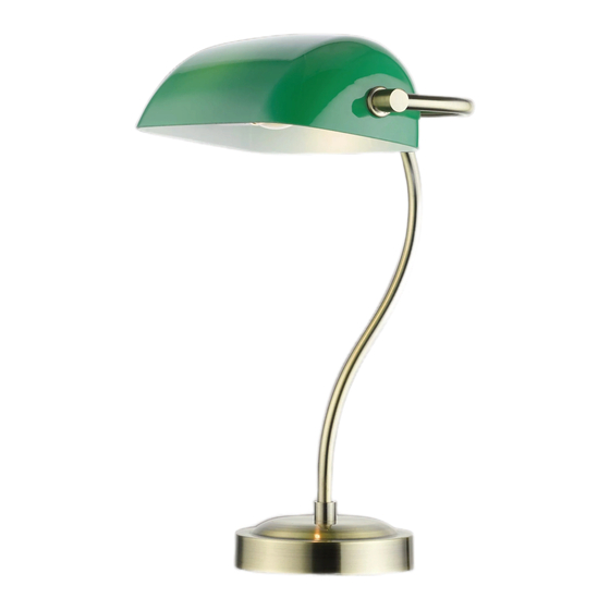 John Lewis BANKERS TABLE LAMP User Manual