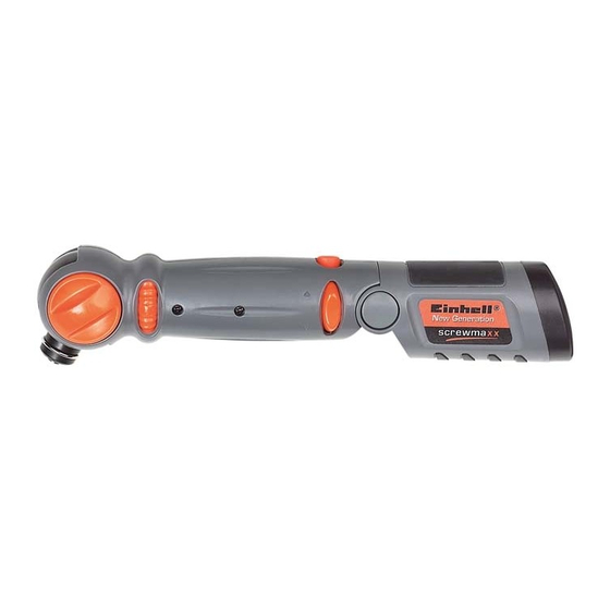 EINHELL Screwmaxx NGS 4.8 User Manual