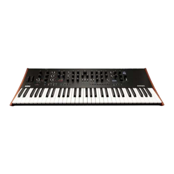 Korg prologue-8 Service Manual