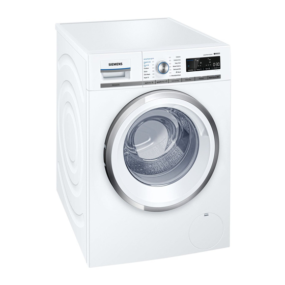 Siemens WM14W790AU Loader Washing Machine Manuals
