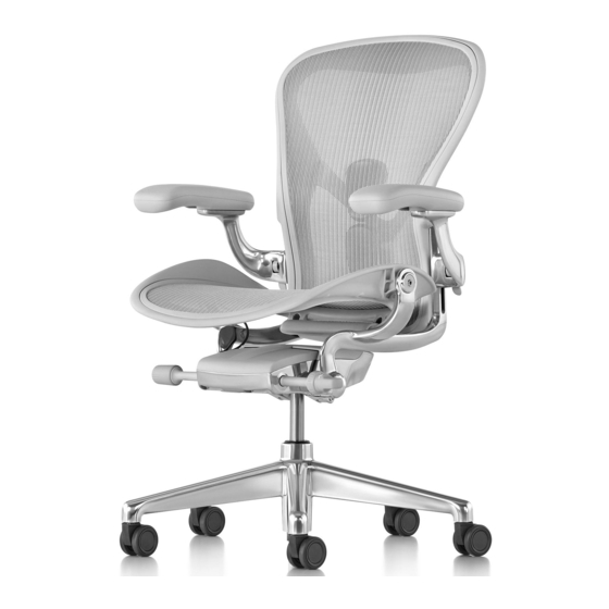 HERMAN MILLER AERON DISASSEMBLY FOR RECYCLING Pdf Download | ManualsLib