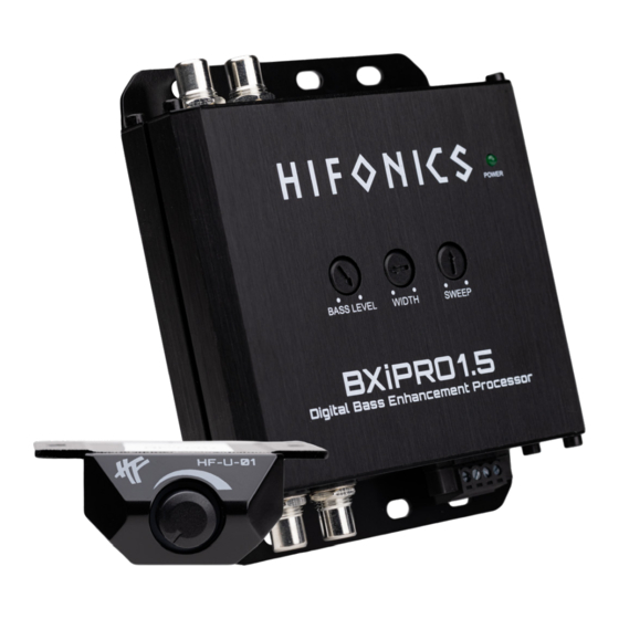 Hifonics BXiPRO1.5 Digital Bass Processor Manuals