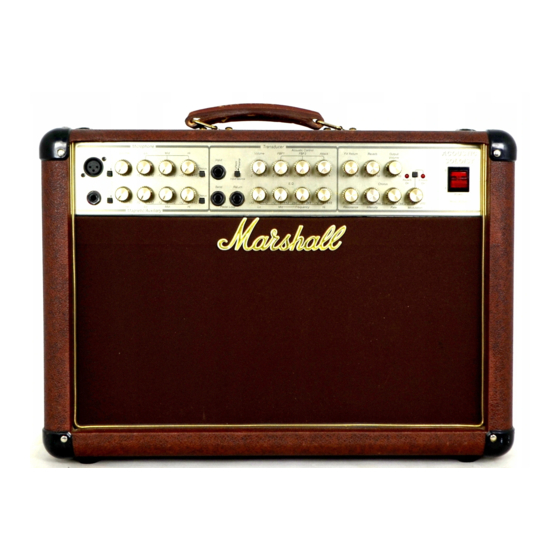 Marshall Amplification Acoustic Soloist AS80R Handbook
