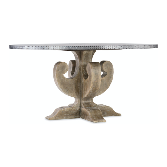 Hooker Furniture 5750-75213-SLV Assembly Instruction