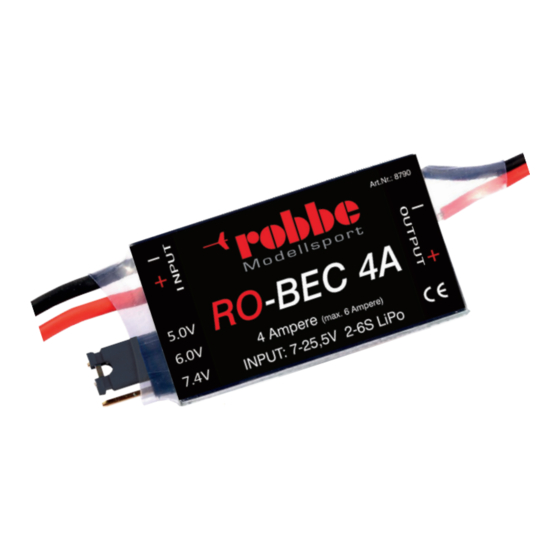 ROBBE RO-BEC Instruction Manual