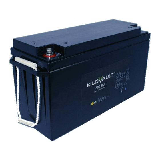 KiloVault HLX Series Installation And User Manual