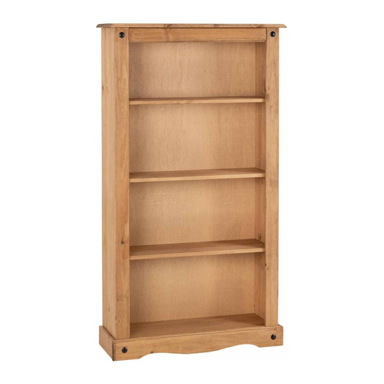 CORONA Medium Bookcase Assembly Instructions Manual