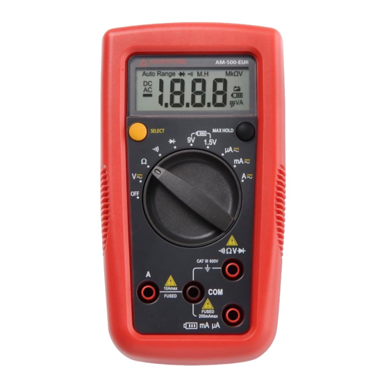 Amprobe AM-500-EUR Manuals