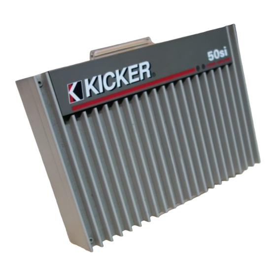 Kicker 50 Si Owner's Manual