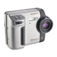 Sony MVC-FD87 - 1.2MP Digital Camera Operating Instructions Manual