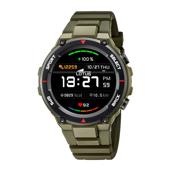 Lotus SmarTime 50024 GPS Smartwatch Manuals