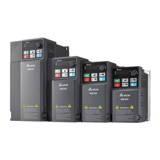 Delta VFD-ME300 Series Quick Setup Instructions