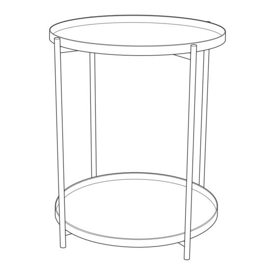 Habitat Rex Round Metal Side Table Manual