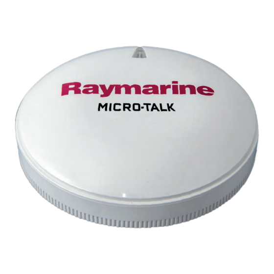 Raymarine MICRO-TALK Installation Instructions Manual