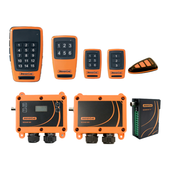 Akerstroms SESAM 800 L15 Operating Manual