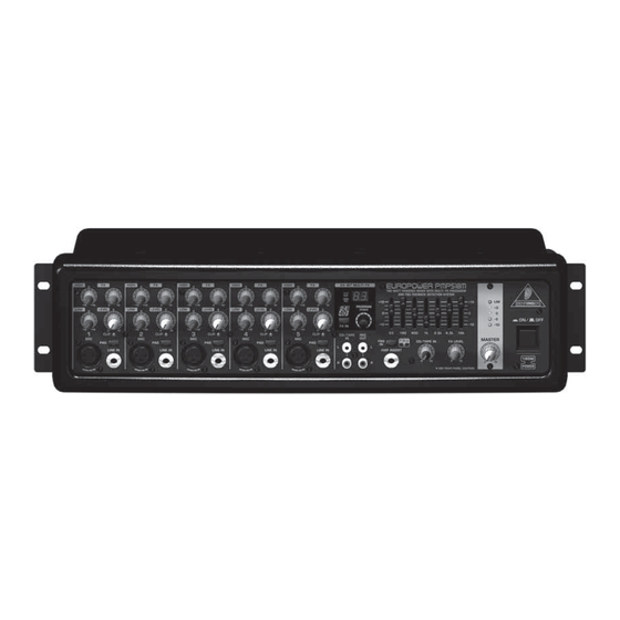 Behringer europower PMP518M User Manual