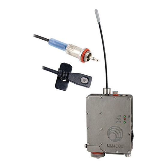 Lectrosonics MM400C Instruction Manual
