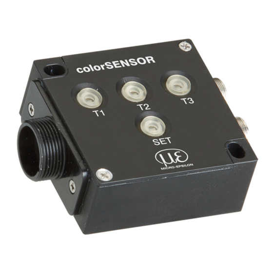 MICRO-EPSILON colorSENSOR LT-1-ST Instruction Manual