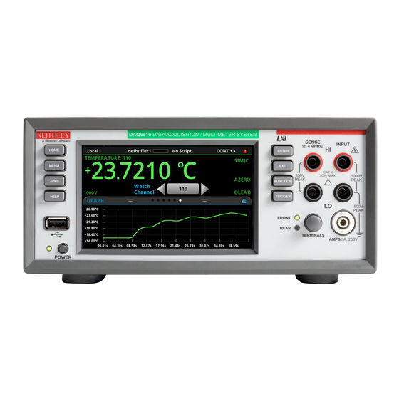 Keithley DAQ6510 User Manual