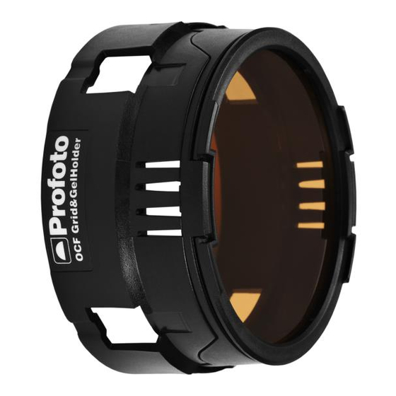 Profoto OCF Gel Mounting Instruction
