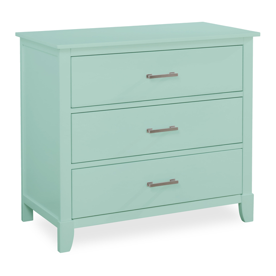 Dream On Me UNIVERSAL THREE DRAWERS DRESSER Owner's Manual