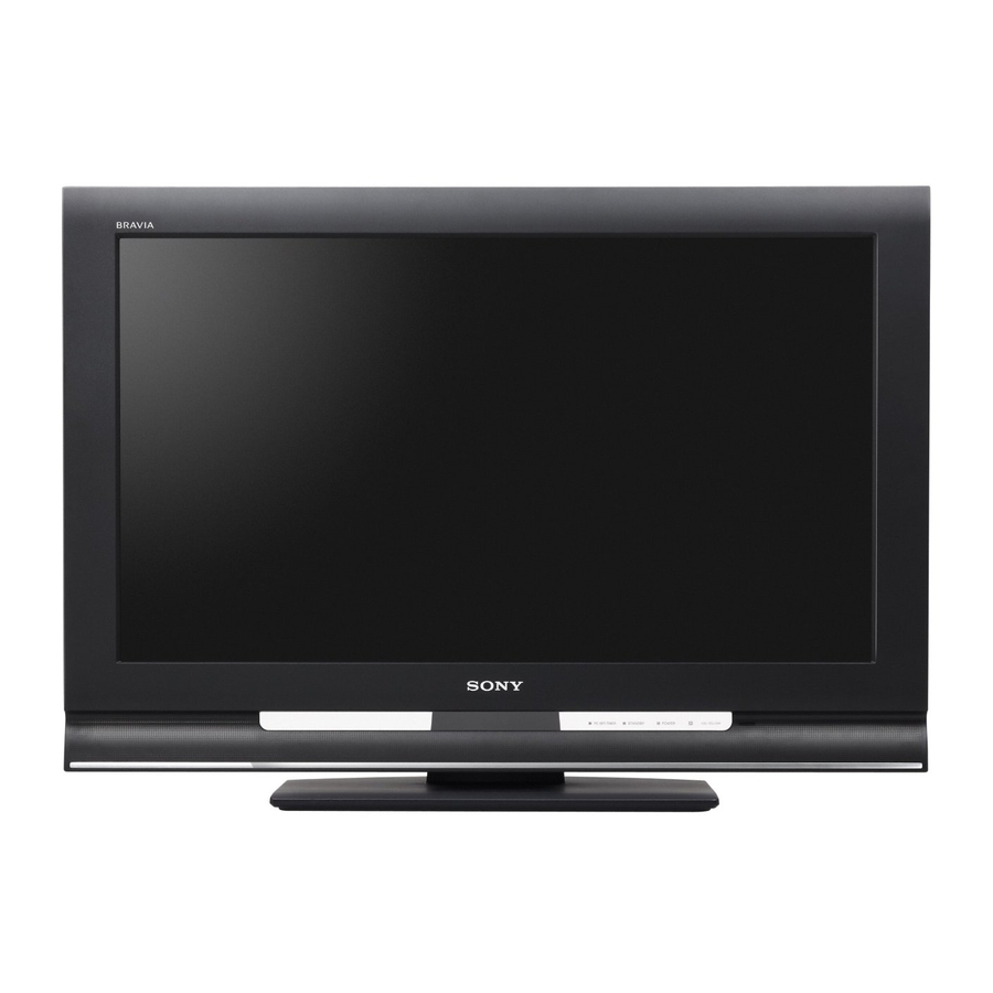 Sony BRAVIA KDL-32L4000 Operating Instructions Manual