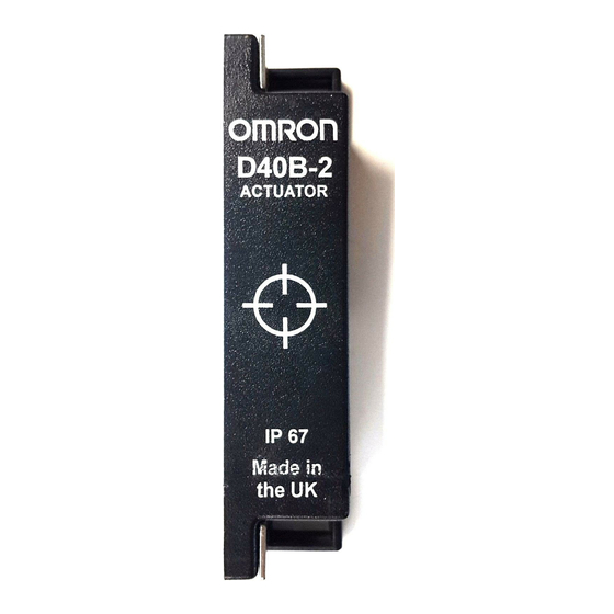 OMRON D40B - Manuals